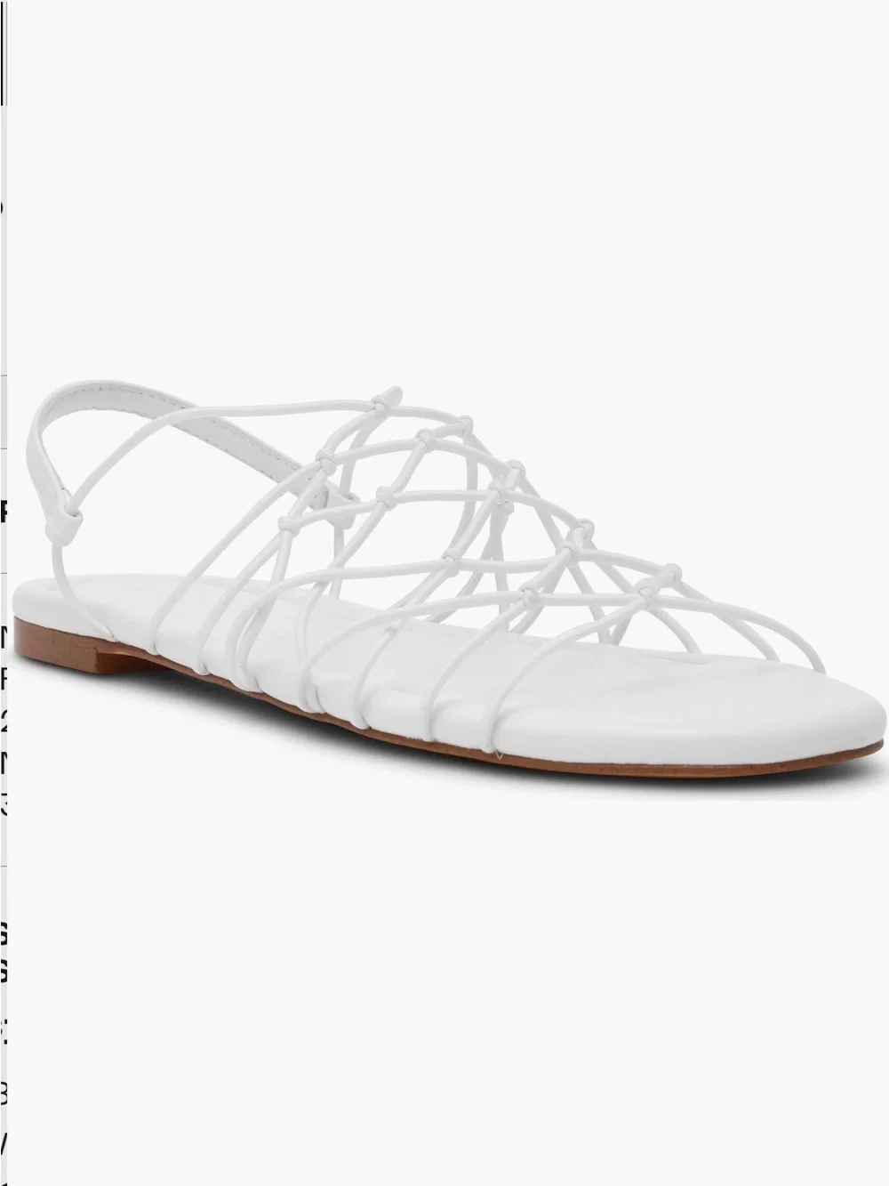 Women's White Libra Slingback Sandals